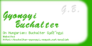 gyongyi buchalter business card